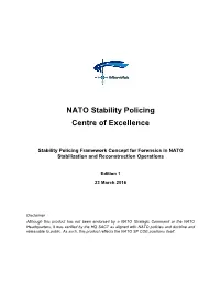 Stability-Policing-Framework-Concept-For-Forensics-In-Nato-Stabilization-And-Reconstruction