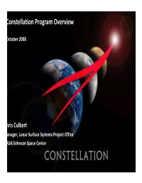 Constellation Program Overview