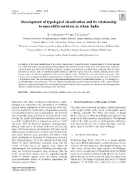 Development of Typological Classification and Its Relationship To
