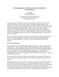 On the Application of Theories of 'Internal Colonialism' to Inuit Societies