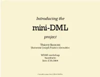 The Numdam Project