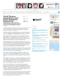 Twenty Students Suspended for Myspace Page