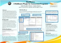 A Netbeans Plugin for Concurrent Programs SCCUR 2013