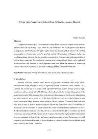 A Span Theory Analysis of Lexical Tone Patterns in Japanese Dialects