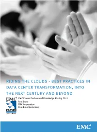 Best Practices in Data Center Transformation, Into the Next Century
