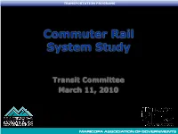 Commuter Rail System Study