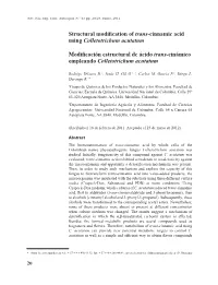 Structural Modification of Trans-Cinnamic Acid Using Colletotrichum Acutatum