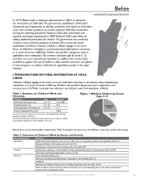 2019 Findings on the Worst Forms of Child Labor: Belize