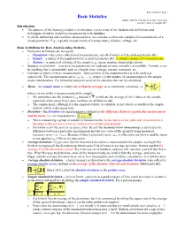 Basic Statistics = ∑