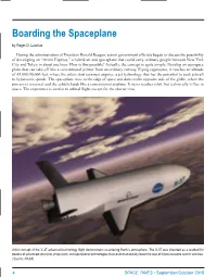 Boarding the Spaceplane by Roger D