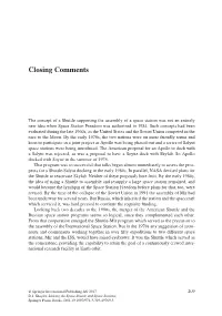 Closing Comments