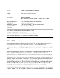 Document Master Order #2 Relating to Court's Response to the Covid-19 Virus