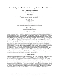 Research to Operations Transition of an Auroral Specification and Forecast Model