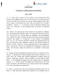 Chapter Three Colonization. Imperialism And