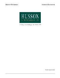 Husson University Student Handbook