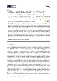 Multiplex Cell Fate Tracking by Flow Cytometry
