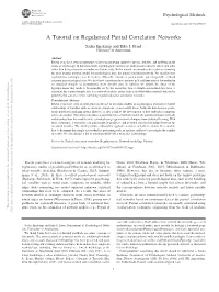 A Tutorial on Regularized Partial Correlation Networks