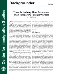 Backgrounder April 2001