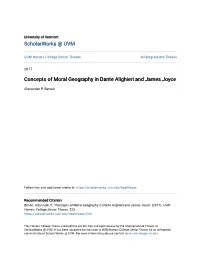 Concepts of Moral Geography in Dante Alighieri and James Joyce