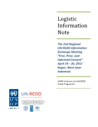 Logistic Information Note