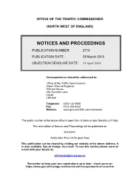 Notices and Proceedings