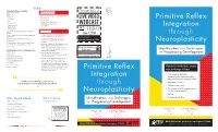 Primitive Reflex Integration Through Neuroplasticity Primitive Reflex