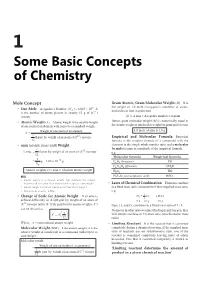 Some Basic Concepts of Chemistry