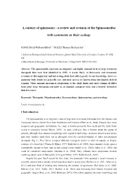 A Century of Spinosaurs - a Review and Revision of the Spinosauridae