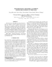 How Deep Neural Networks Can Improve Emotion Recognition on Video Data