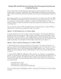 Making TIFF Files from Drawing, Word Processing, Powerpoint And