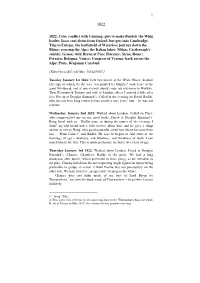 1822: Cain; Conflict with Canning; Plot to Make Burdett the Whig Leader