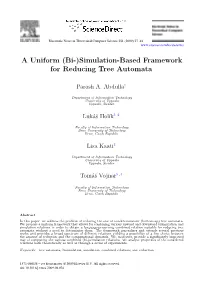 A Uniform (Bi-)Simulation-Based Framework for Reducing Tree Automata