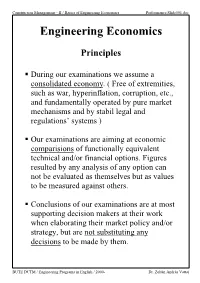 Basics of Engineering Economics Performance:Slide501.Doc Engineering Economics