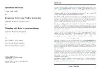 Quantum Relativity Enhanced by Friedmann and Lemaître and Called the “FLRW” Or “Lambda-CDM” Model of the Universe