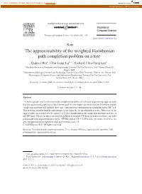 The Approximability of the Weighted Hamiltonian Path Completion