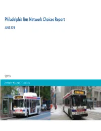 Philadelphia Bus Network Choices Report