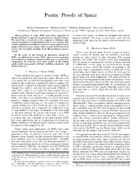 Poster: Proofs of Space