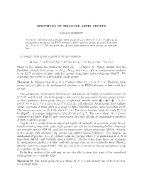 Splittings of Triangle Artin Groups