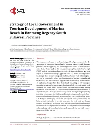 Strategy of Local Government Intourism Development Of