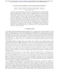 The Cytoskeleton Lattice-Based Kinetic Simulator