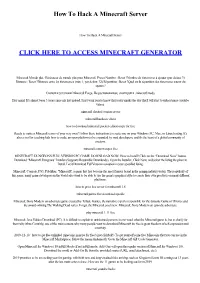 How to Hack a Minecraft Server