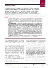 Integrative Genomics Analyses Reveal Molecularly Distinct Subgroups of B-Cell Chronic Lymphocytic Leukemia Patients with 13Q14 Deletion