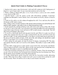 Quick Start Guide to Making Camembert Cheese