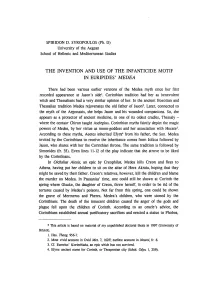 The Invention and Use of the Infanticide Motif in Euripides' Medea