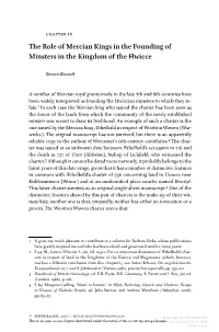 The Role of Mercian Kings in the Founding of Minsters in the Kingdom of the Hwicce