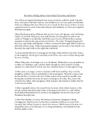 The Story of King Arthur: Some Main Characters and Events