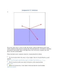 Assignment 11- Solutions 1)