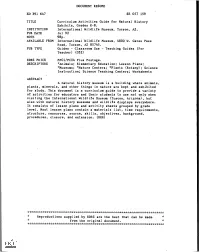 ED 391 647 TITLE INSTITUTION PUB DATE NOTE AVAILABLE from PUB TYPE EDRS PRICE DESCRIPTORS ABSTRACT DOCUMENT RESUME SE 057 159 Cu
