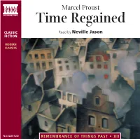 Marcel Proust Time Regained