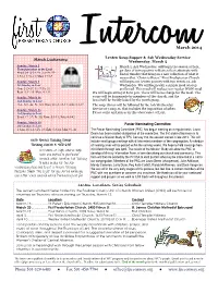 March 2014 Intercom
